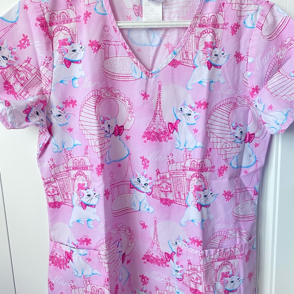 Disney Pink Scrub top